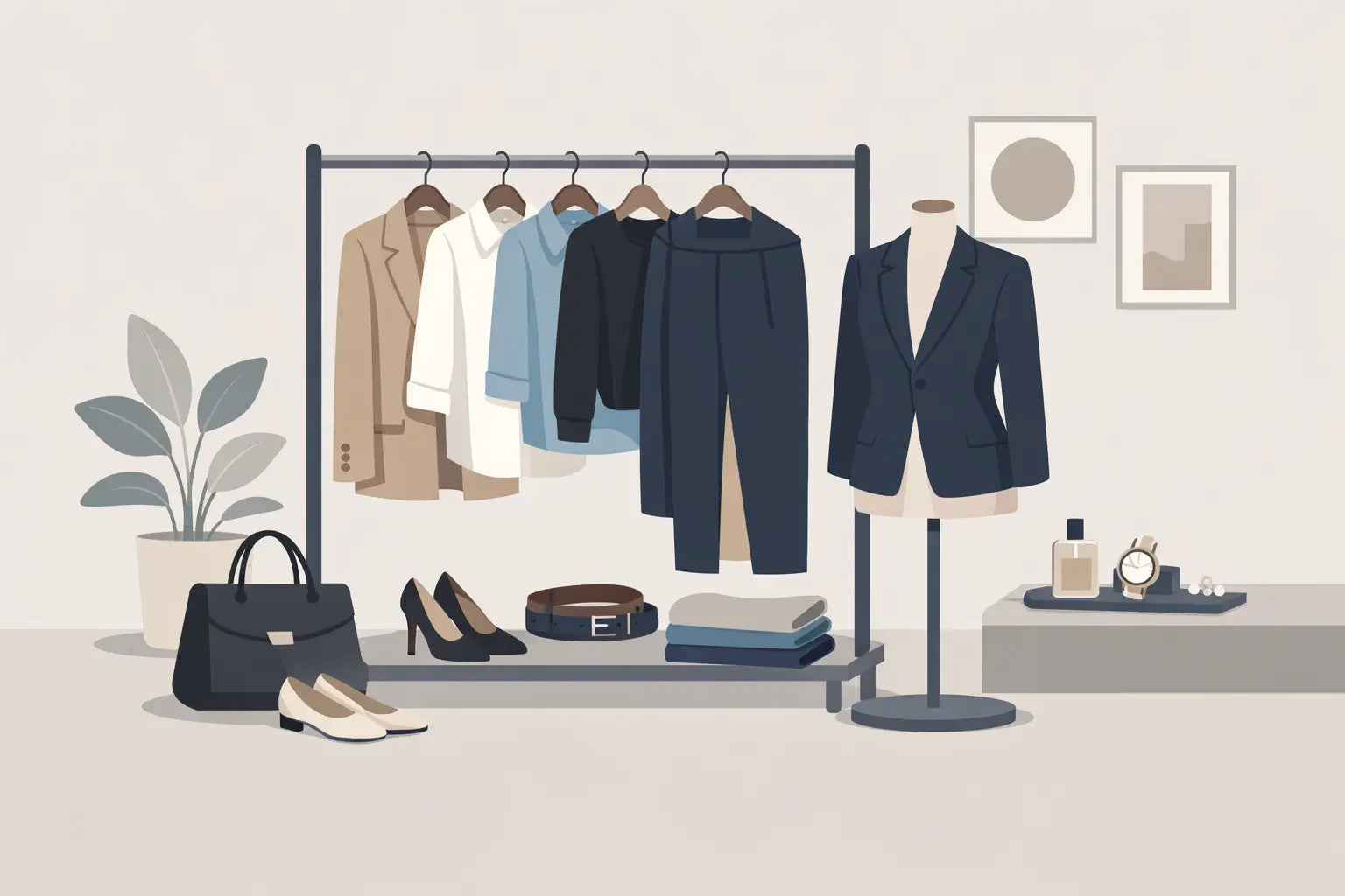 A Workwear Capsule Wardrobe Example