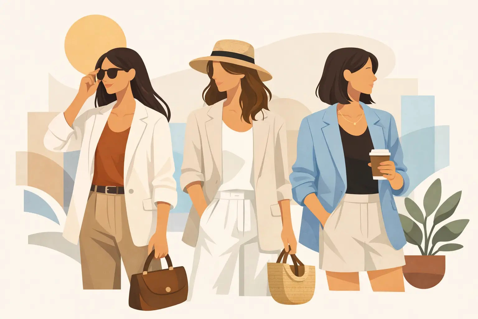 How to Style Linen Blazer Outfits