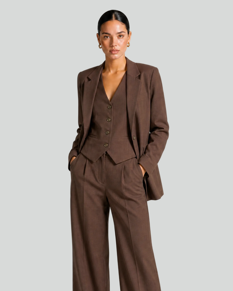 Single Breasted Linen Blazer