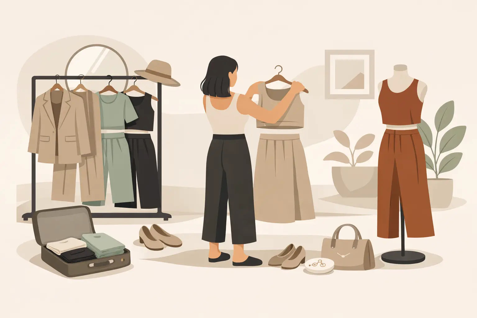Capsule Wardrobe with Matching Sets